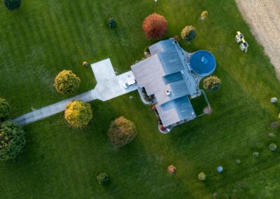 Aerial Photography of Gray House